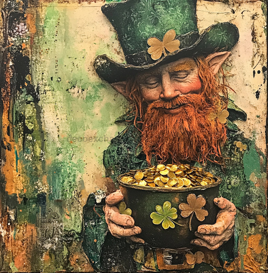 St Patricks Day Sign, Leprechan Sign, DCO-02326, Sign For Wreath, 10x10 Metal Sign