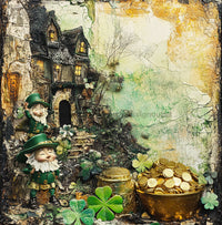 Thumbnail for St Patricks Day Sign, Leprechan Sign, DCO-02327, Sign For Wreath, 10x10 Metal Sign