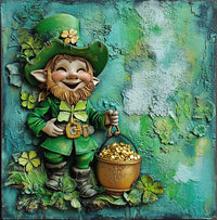 Thumbnail for St Patricks Day Sign, Leprechan Sign, DCO-02331, Sign For Wreath, 10x10 Metal Sign
