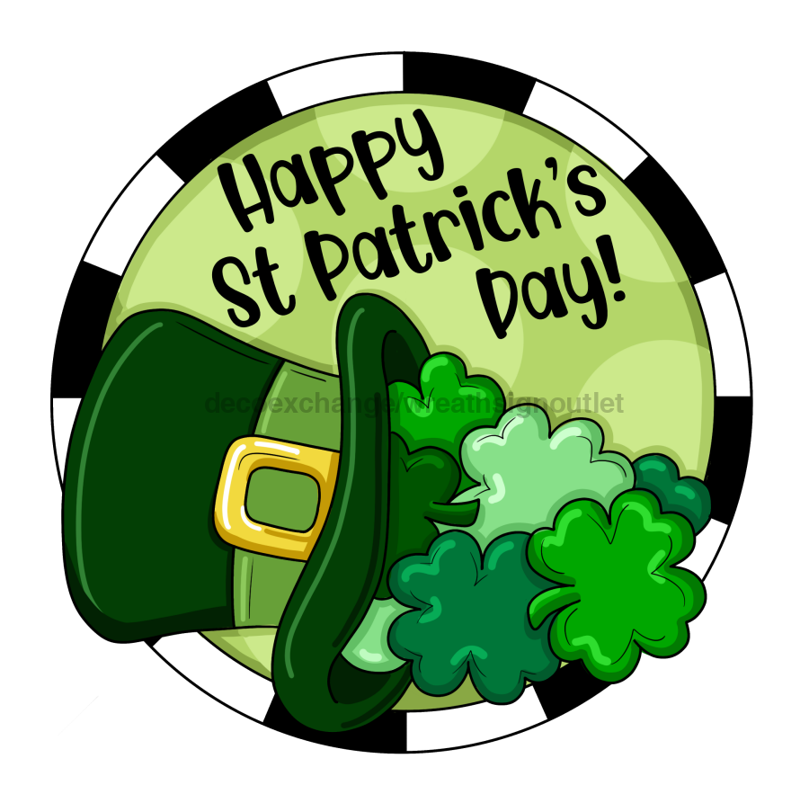 St Patricks Day Sign, Leprechaun Sign, PCD-W-158-DH, 22" Door Hanger