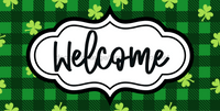 Thumbnail for St Patricks Day Welcome Sign Dco-00717 For Wreath 6X12 Metal