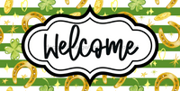 Thumbnail for St Patricks Day Welcome Sign Dco-00722 For Wreath 6X12 Metal