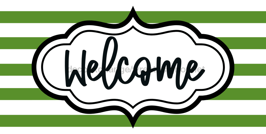 St Patricks Day Welcome Sign Dco-00723 For Wreath 6X12 Metal
