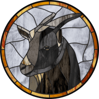 Thumbnail for Stained Glass Sign, Farmhouse Sign, Goat Sign, VINYL-DECOE-4037, 10