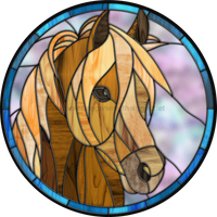 Thumbnail for Stained Glass Sign, Horse Sign, VINYL-DECOE-4052, 10