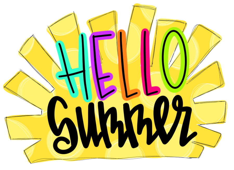 Summer Hello 22" Wood Door Hanger - DECOE-W-536-DH