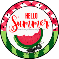 Thumbnail for Wreath Sign, Summer Sign, Watermelon Sign, 10