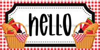 Thumbnail for Summer Welcome Sign Dco - 01427 For Wreath 6X12’ Metal