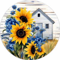 Thumbnail for Sunflower Door Hanger Dco-00853-Dh Sign For Wreath 18’ Round