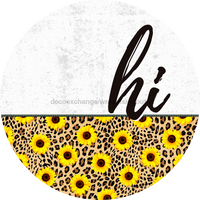 Thumbnail for Sunflower Door Hanger Dco-01608-Dh 18’ Round Wood