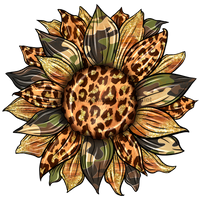 Thumbnail for Sunflower, Fall Flower, Animal Print Flower, Army Flower, wood sign, DECOE-W-075 wood wreath sign, wreath size wood, fall