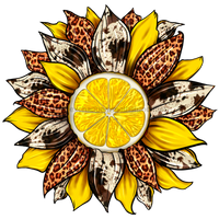 Thumbnail for Sunflower, Lemon Sunflower, Animal Print Flower, wood sign, DECOE-W-082 - DecoExchange¬Æ