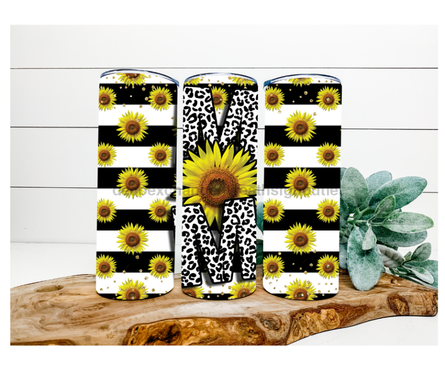 Sunflower Mom, 20 oz Skinny Tumbler - DECOETUMBLER-159