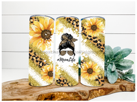 Thumbnail for Sunflower Mom Tumbler 20 oz Skinny Tumbler - DECOETUMBLER-149