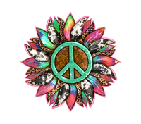 Thumbnail for Sunflower, Peace Flower, Pride Flower, wood sign, Door Hanger, DECOE-W-088 door hanger, summer, fall, pride