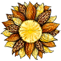 Thumbnail for Sunflower, Pineapple Sunflower, Animal Print Flower, wood sign, DECOE-W-085 - DecoExchange¬Æ