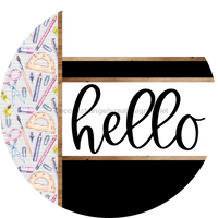Thumbnail for Teacher Door Hanger, Hello Door Hanger, DCO-01979-DH, 18