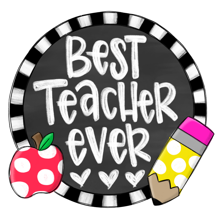 Teacher Classroom 22" Wood Door Hanger - DECOE-W-294-DH