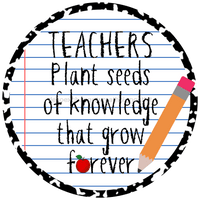 Thumbnail for Teacher Sign, Teachers plant seeds, VINYL-DECOE-4070, 10