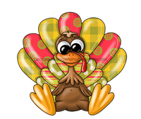 Thumbnail for Turkey Sign, Pink and Yellow Turkey, Fall Sign, Autumn Sign, wood sign, PCD-W-032 door hanger, fall