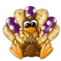 Thumbnail for Turkey Sign, Plum and Gold Turkey, Fall Sign, Autumn Sign, wood sign, PCD-W-033 door hanger, fall