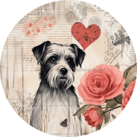 Thumbnail for Valentine Door Hanger Dog Sign Dco-00872-Dh For Wreath 18 Round