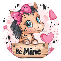 Thumbnail for Valentine Horse Wall Art, MB-00048, Sign For Wreath, 10