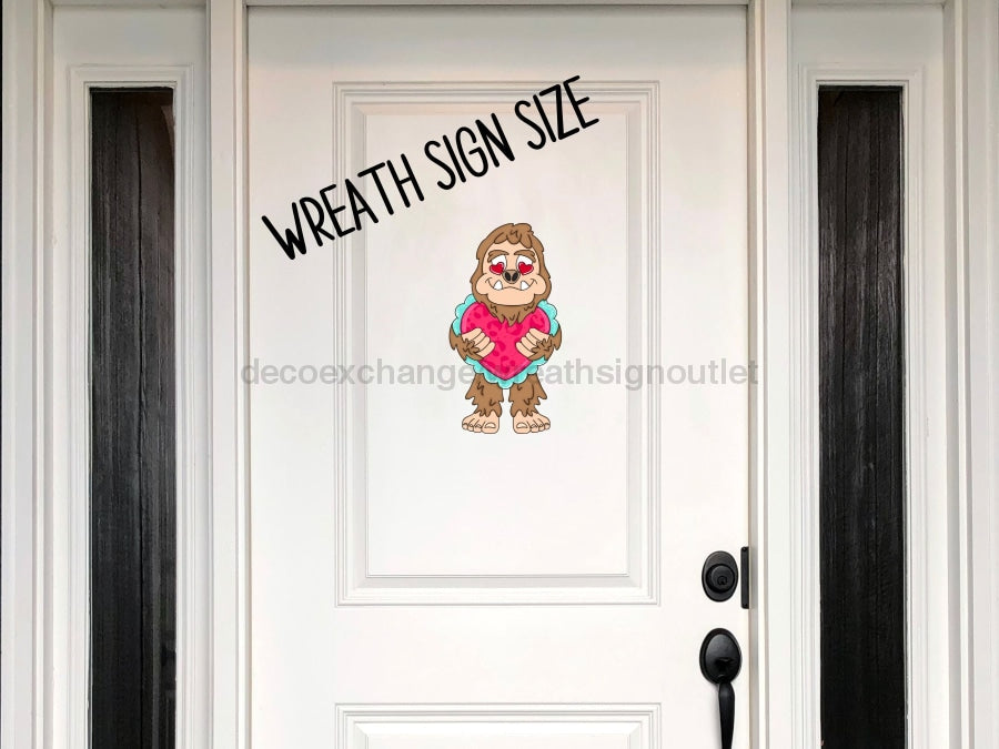 Valentine Sign Big Foot Wood Sign Cr-W-106 11 Wreath Wood