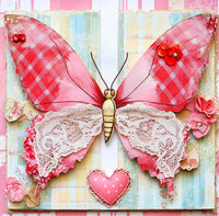 Thumbnail for Valentine Sign, Butterfly Sign, DCO-02248, Sign For Wreath, 10x10 Metal Sign