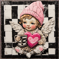 Thumbnail for Valentine Sign Cupid Dco-02128 For Wreath 10X10’’ Metal
