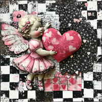 Thumbnail for Valentine Sign Cupid Dco-02135 For Wreath 10X10’’ Metal