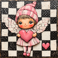 Thumbnail for Valentine Sign Cupid Dco-02138 For Wreath 10X10’’ Metal