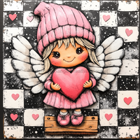 Thumbnail for Valentine Sign Cupid Dco-02140 For Wreath 10X10’’ Metal