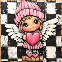 Thumbnail for Valentine Sign Cupid Dco-02141 For Wreath 10X10’’ Metal