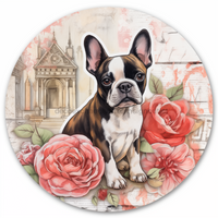 Thumbnail for Valentine Sign Dog Dco-00873 For Wreath 10 Round Metal