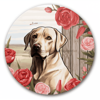 Thumbnail for Valentine Sign Dog Dco-00881 For Wreath 10 Round Metal