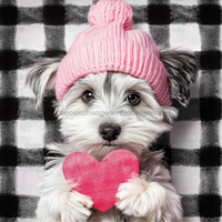 Thumbnail for Valentine Sign Dog Dco-02111 For Wreath 10X10’’ Metal