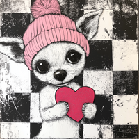 Thumbnail for Valentine Sign Dog Dco-02114 For Wreath 10X10’’ Metal