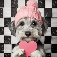 Thumbnail for Valentine Sign Dog Dco-02116 For Wreath 10X10’’ Metal