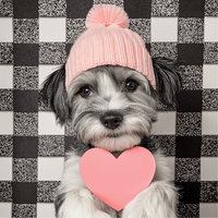 Thumbnail for Valentine Sign Dog Dco-02118 For Wreath 10X10’’ Metal