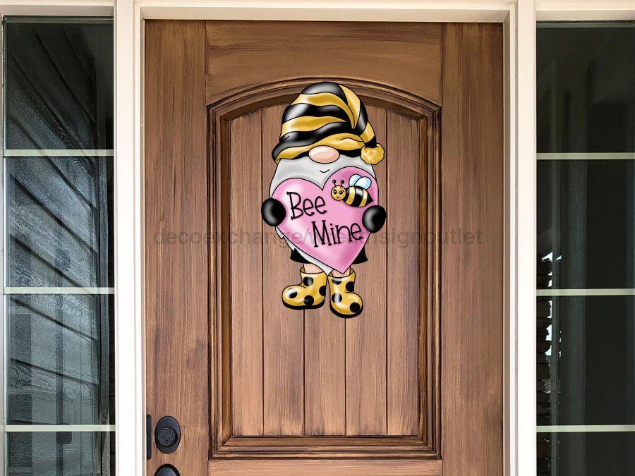 Valentine Sign Gnome Bee Mine Wood Sign Pcd-W-076 22 Door Hanger