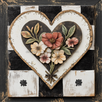 Thumbnail for Valentine Sign Heart Dco-02148 For Wreath 10X10’’ Metal