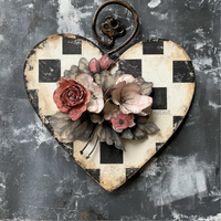 Thumbnail for Valentine Sign Heart Dco-02149 For Wreath 10X10’’ Metal