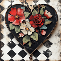 Thumbnail for Valentine Sign Heart Dco-02152 For Wreath 10X10’’ Metal