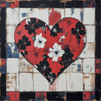 Thumbnail for Valentine Sign Heart Dco-02159 For Wreath 10X10’’ Metal