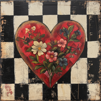 Thumbnail for Valentine Sign Heart Dco-02161 For Wreath 10X10’’ Metal