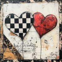 Thumbnail for Valentine Sign, Heart Sign, DCO-02213, Sign For Wreath, 10x10 Metal Sign