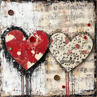 Thumbnail for Valentine Sign, Heart Sign, DCO-02216, Sign For Wreath, 10x10 Metal Sign