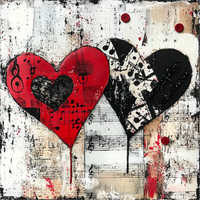 Thumbnail for Valentine Sign, Heart Sign, DCO-02221, Sign For Wreath, 10x10 Metal Sign