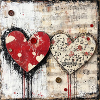 Thumbnail for Valentine Sign, Heart Sign, DCO-02237, Sign For Wreath, 10x10 Metal Sign